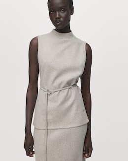 Mango Sleeveless Peplum Top - Image