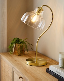 Sienna Scalloped Glass Table Lamp - Image