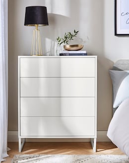 Bede High Gloss Small Chest of Drawers - Image