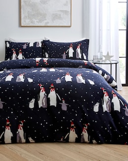 Penguin Fleece Duvet Set