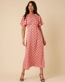 Nobody's Child Maderia Spot Midi Dress - Image