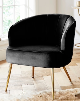 Joanna Hope Esme Velvet Accent Chair - Image