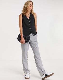 Tailored Straight Leg Trousers - Image