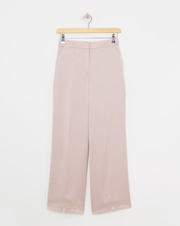 Satin Wide Leg Trousers - Image