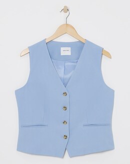 Washed Textured Waistcoat - Image