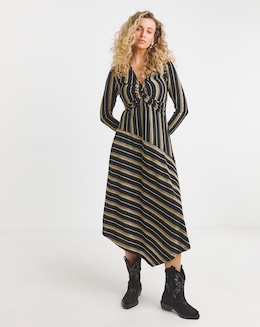 Joe Browns Striking Stripes Maxi Dress - Image