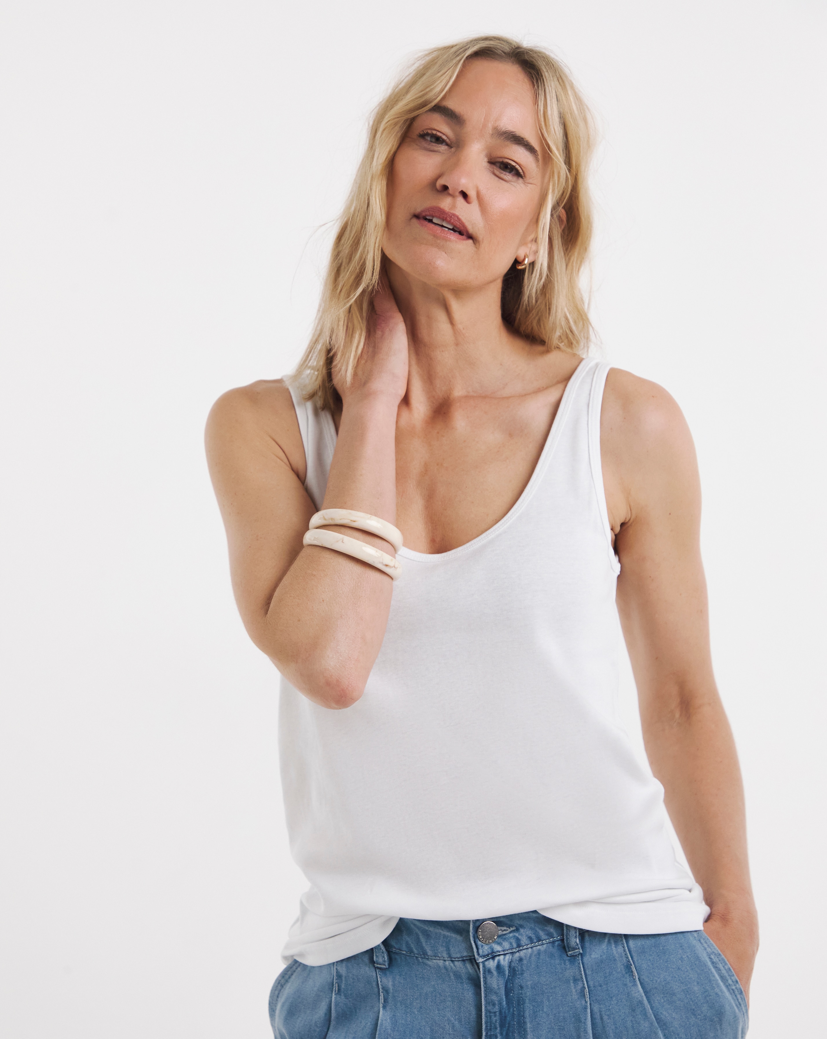 White Reversible Vest