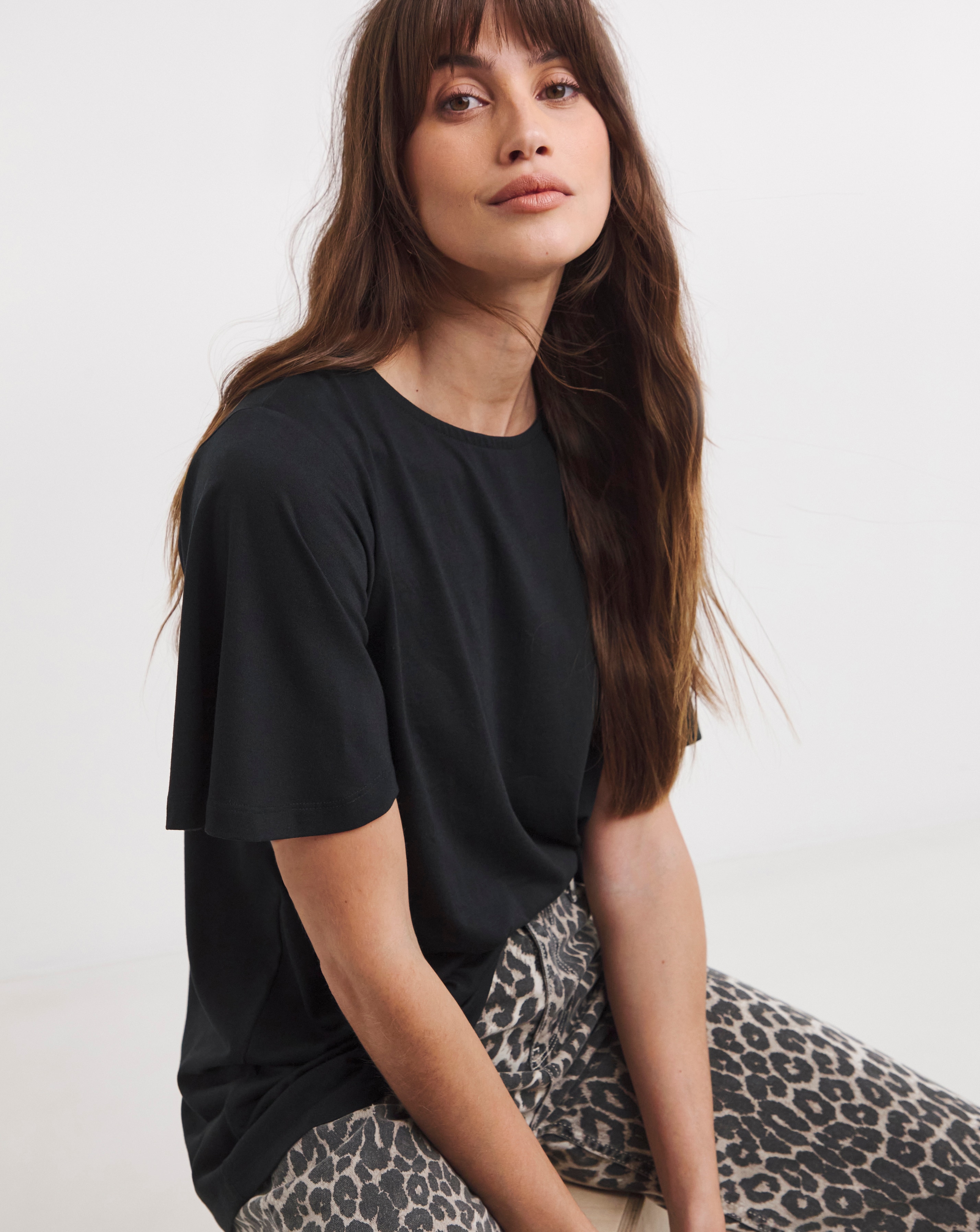 Angel Sleeve Longline Top