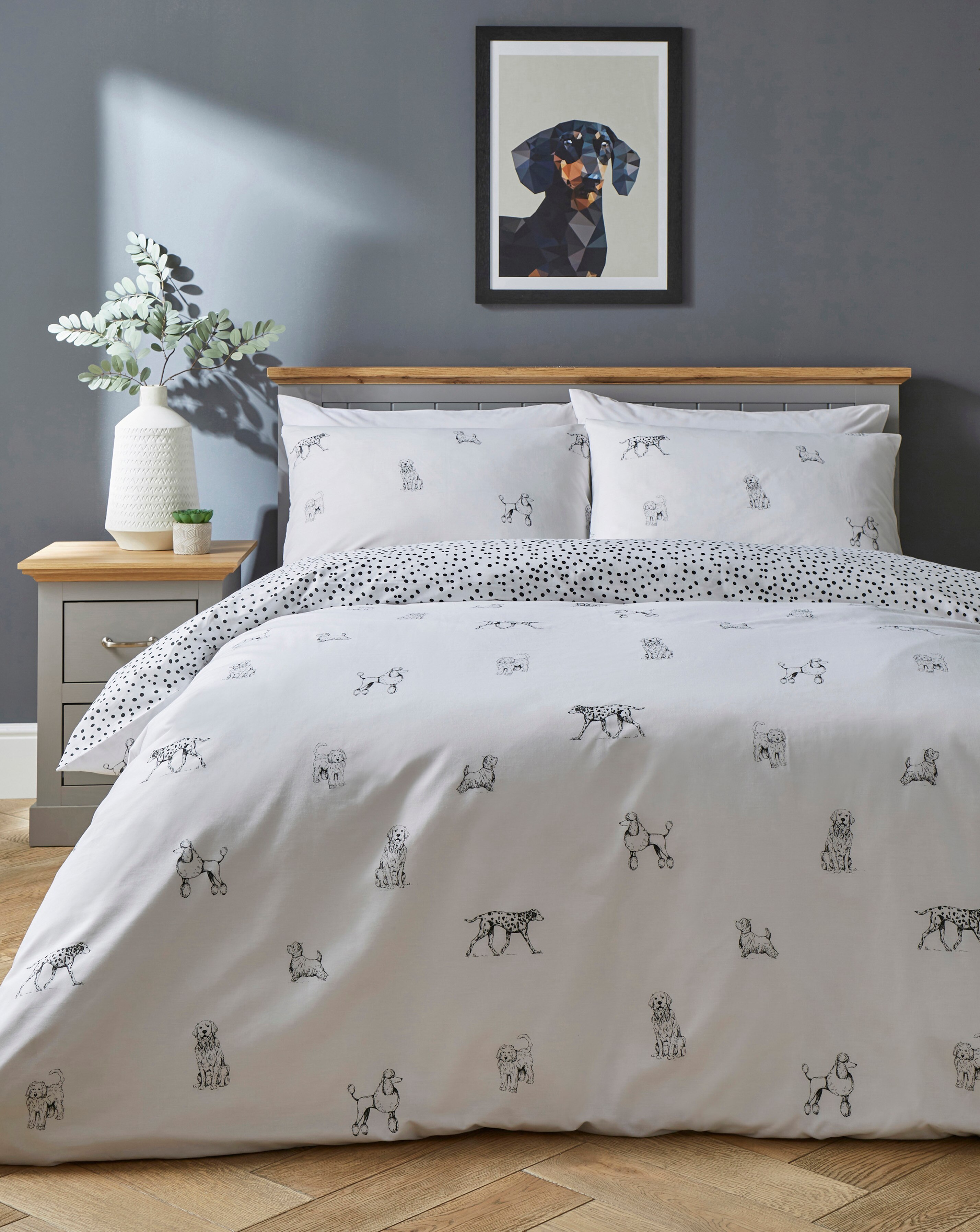 dog pattern duvet cover