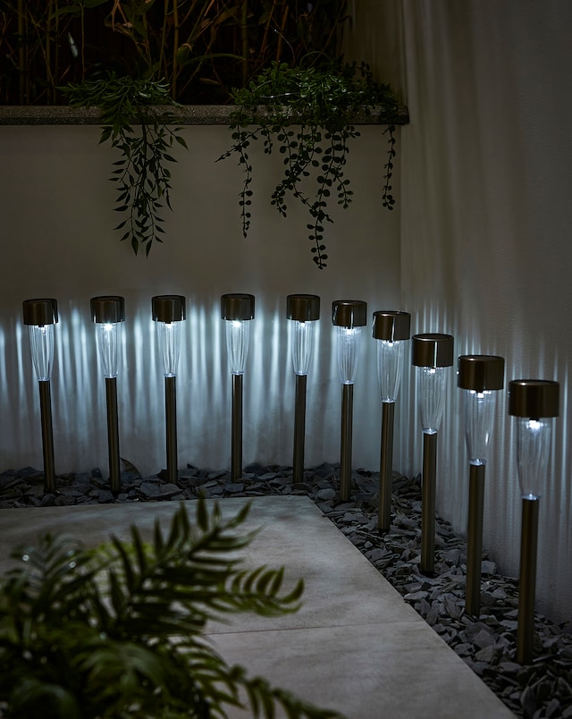 Solar Stake Lights - Set of 10