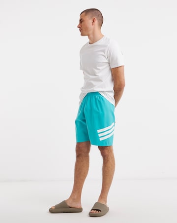 adidas Icon 3 Stripes 8 Inch Swim Shorts