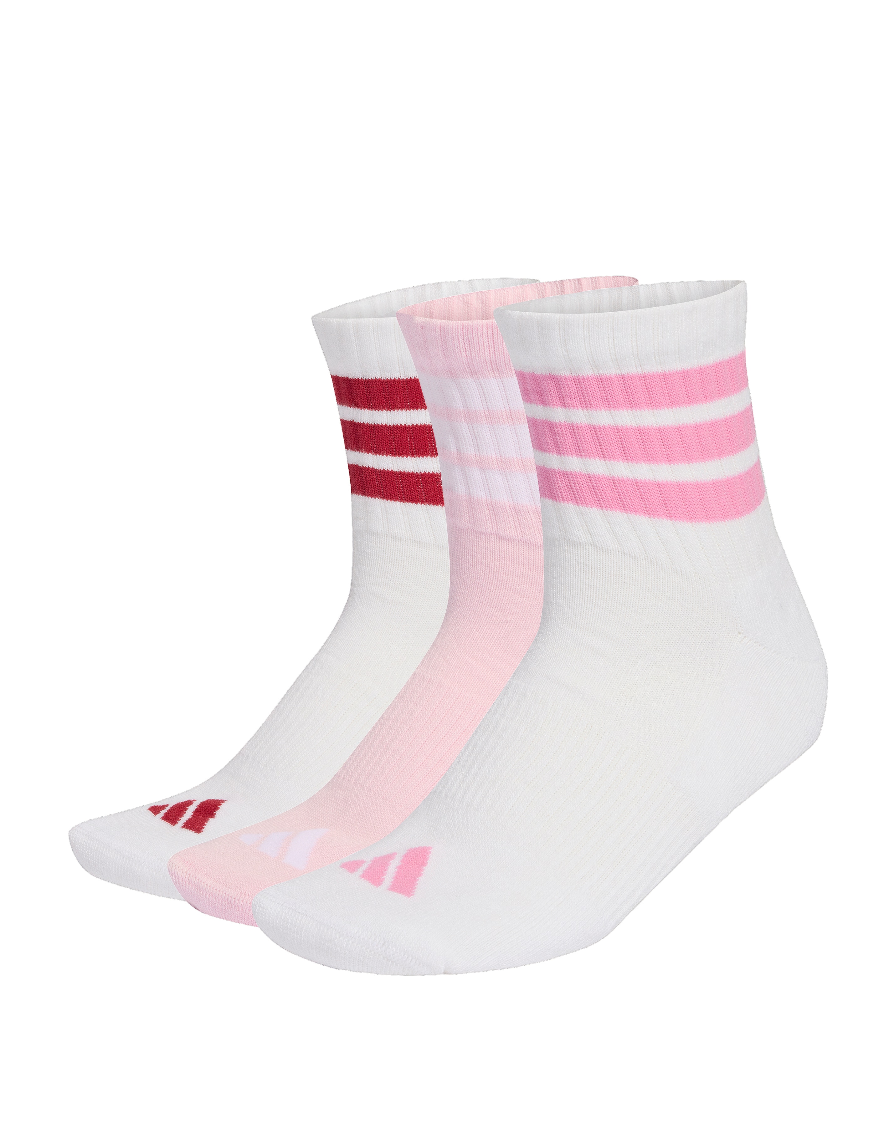 New In - adidas Essential 3 Pack Stripe Crew Sock