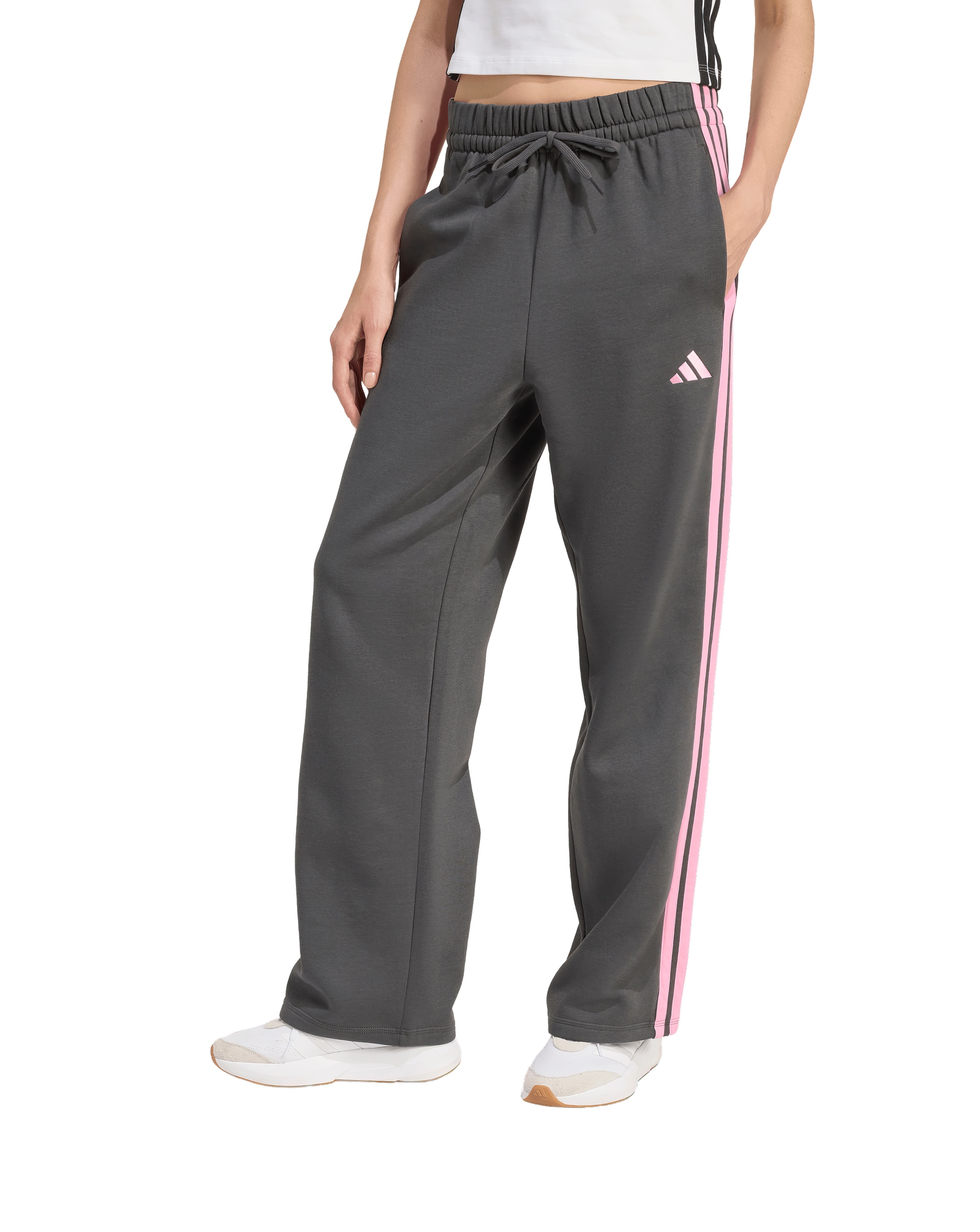 New In - adidas 3 Stripes Wide Leg Joggers