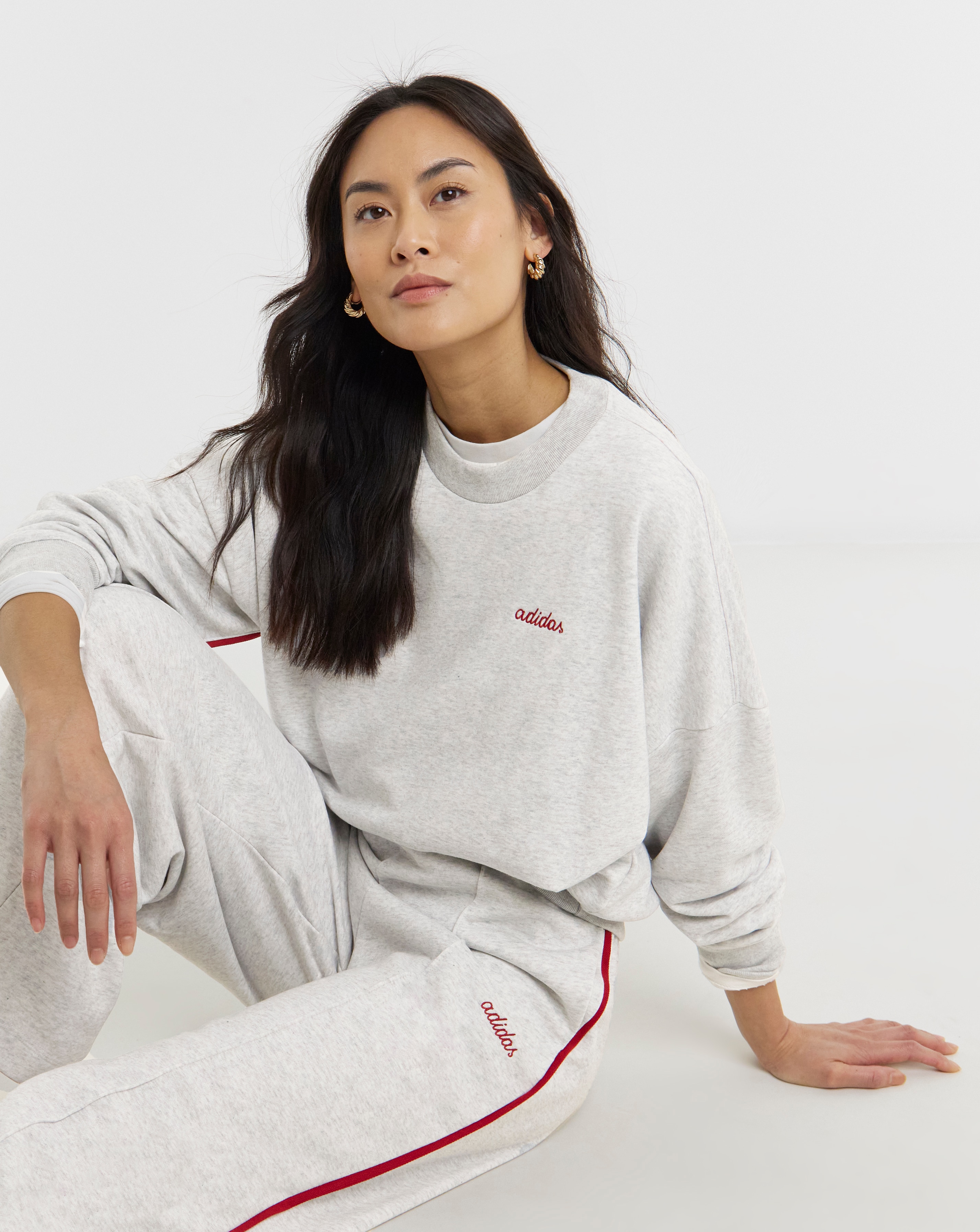 adidas Contrast Stripe Sweatshirt