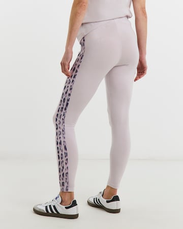 adidas 3 Stripe Leopard Print Leggings