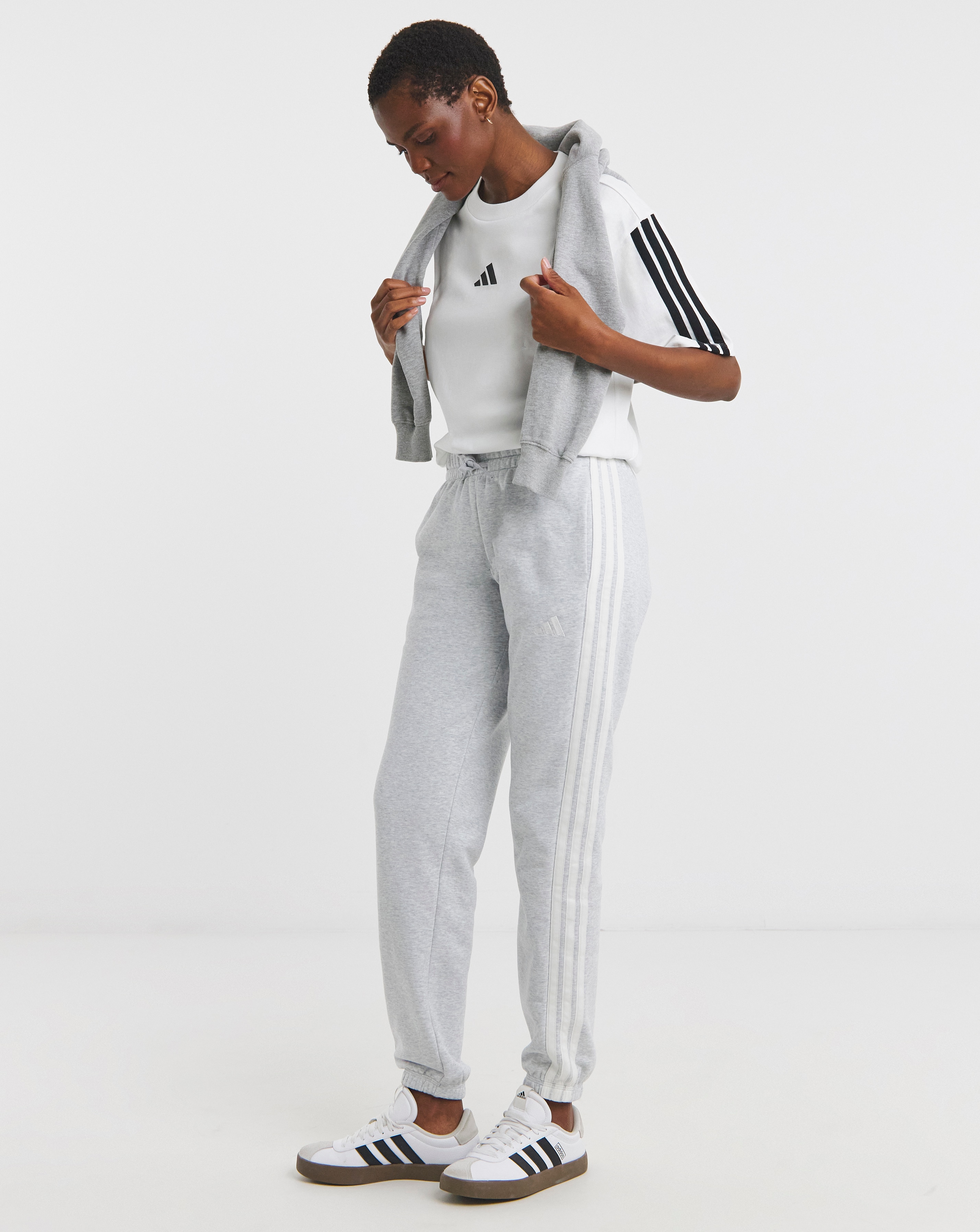 adidas 3 Stripe Cuffed Jogger