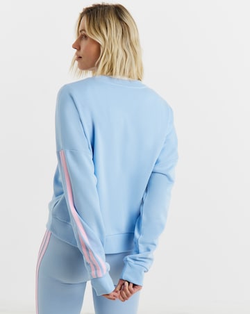 Adidas 3 Stripe Crew Neck Sweatshirt