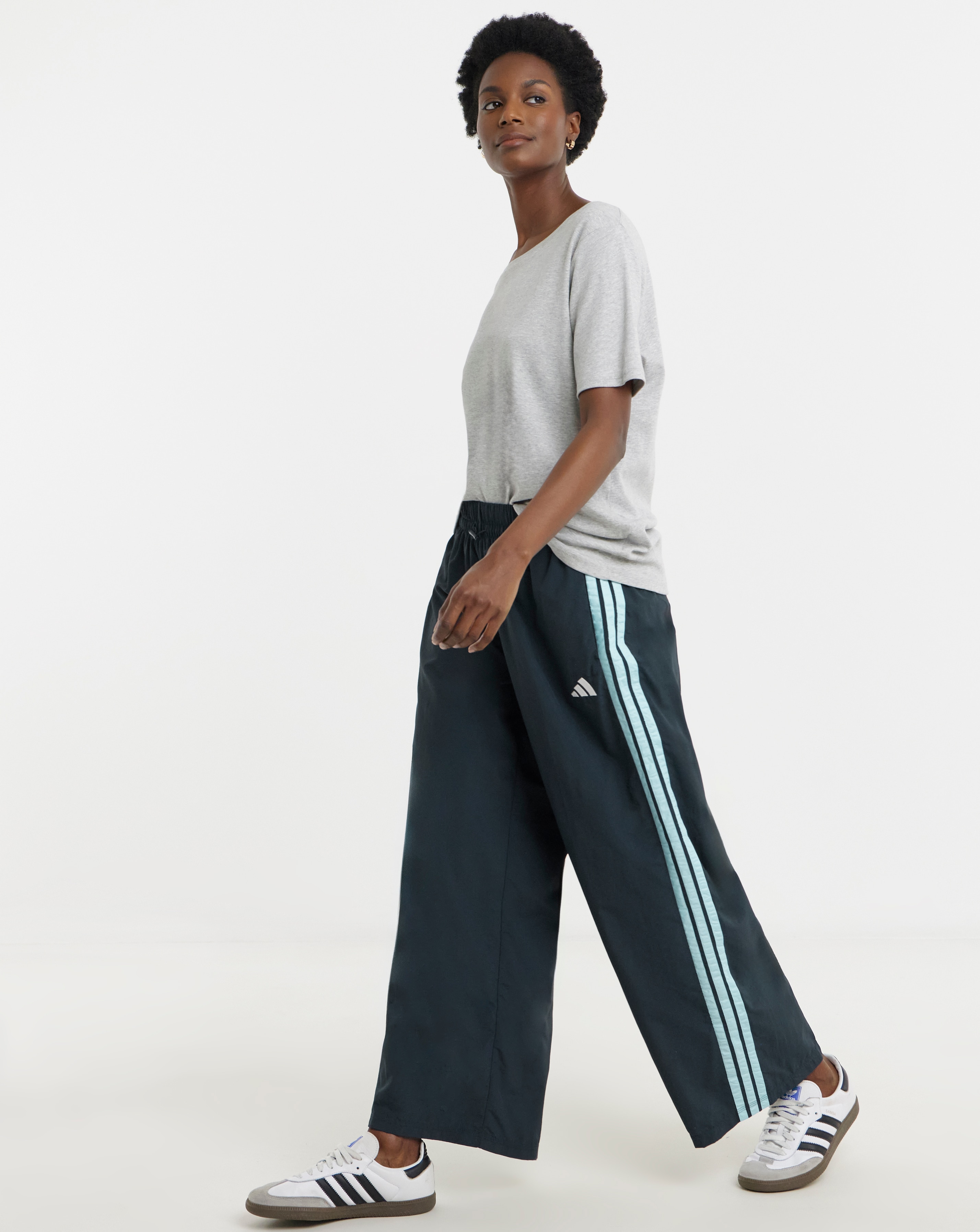 New In - Adidas 3 Stripe Wide Leg Jogger