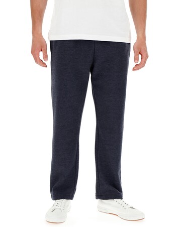 Denim Marl Straight Hem Jog Pants 27 inch