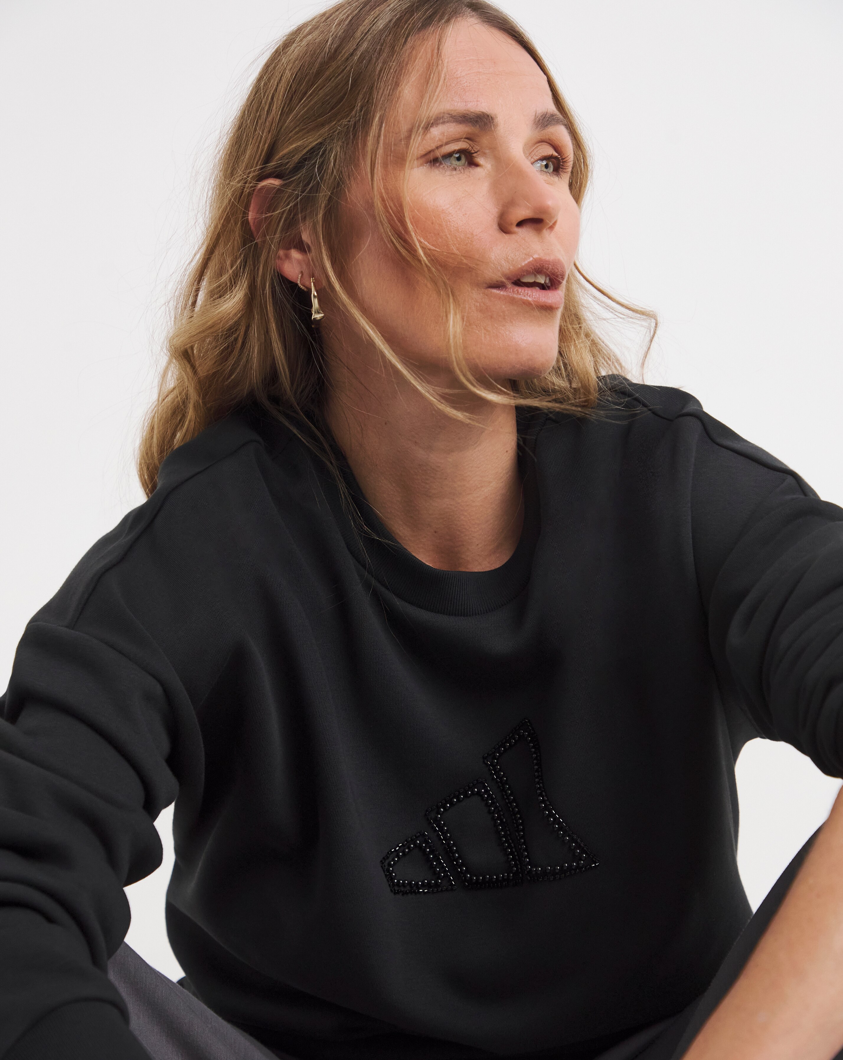 adidas Crew Neck Pearl Logo Sweatshirt