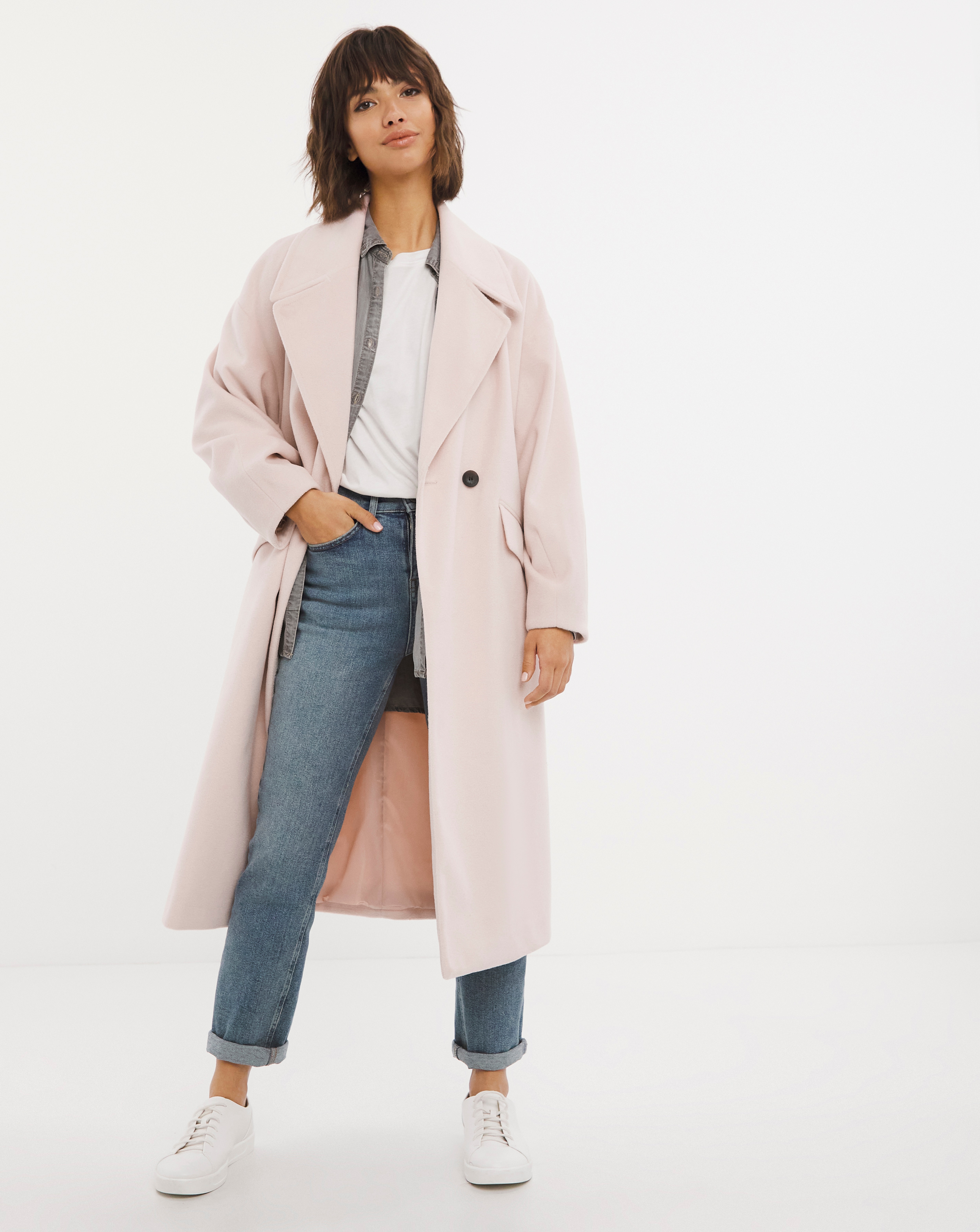 pale pink duster
