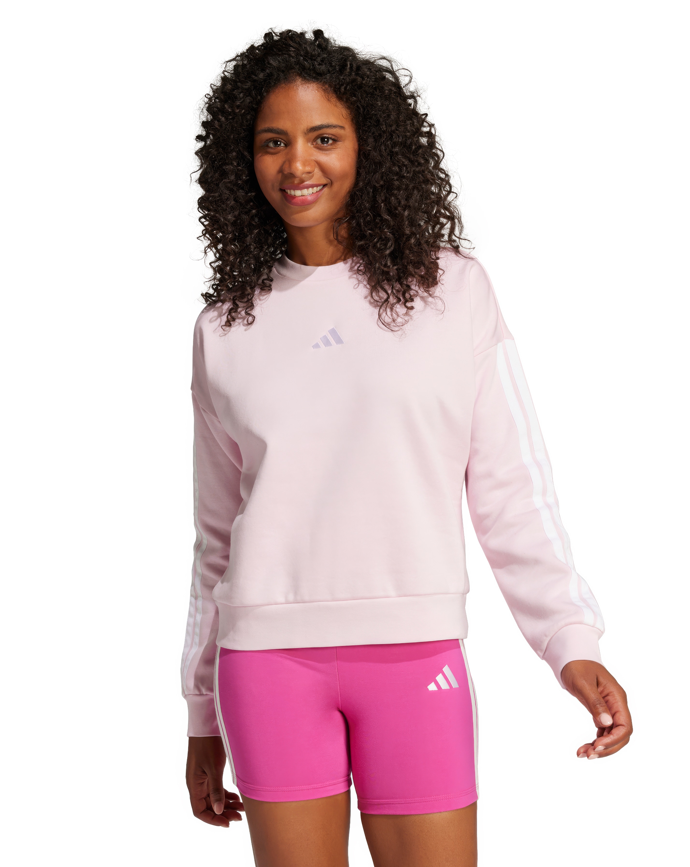 adidas 3 Stripes Fleece Sweatshirt