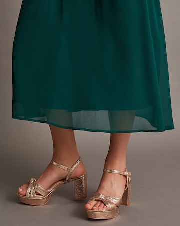 Monsoon Twist Knot Platform Heels