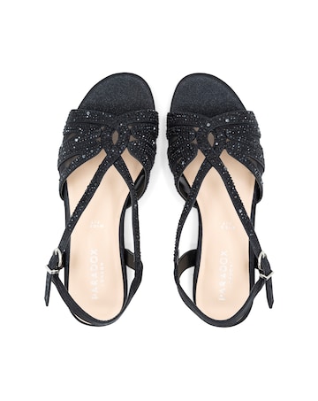 Paradox London Quest Wide E Fit Block Heel Sandal