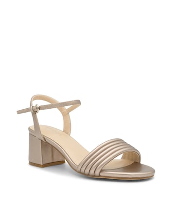 Paradox London Ilaria Low Block Heeled Sandal