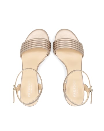 Paradox London Ilaria Low Block Heeled Sandal