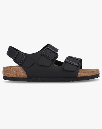 Birkenstock Milano Black Birko-Flor Sandals Narrow Width