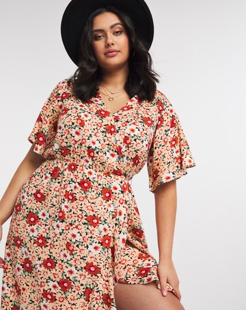 Lovedrobe Tie Waist Wrap Dress