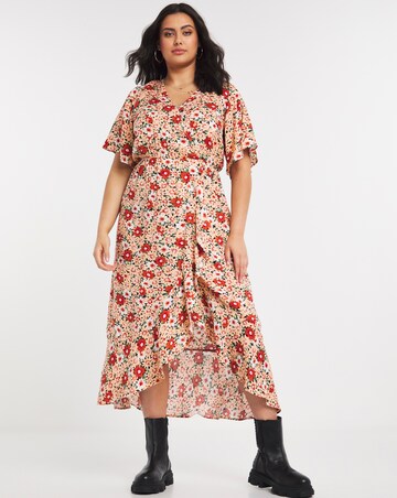 Lovedrobe Tie Waist Wrap Dress