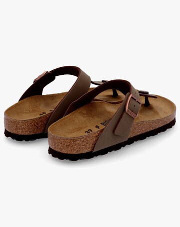 Birkenstock Gizeh Mocca Birko Flor Toe Post Sandals Narrow Width