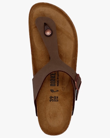Birkenstock Gizeh Mocca Birko Flor Toe Post Sandals Narrow Width
