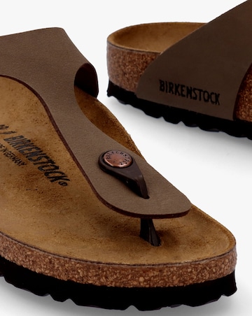 Birkenstock Gizeh Mocca Birko Flor Toe Post Sandals Narrow Width