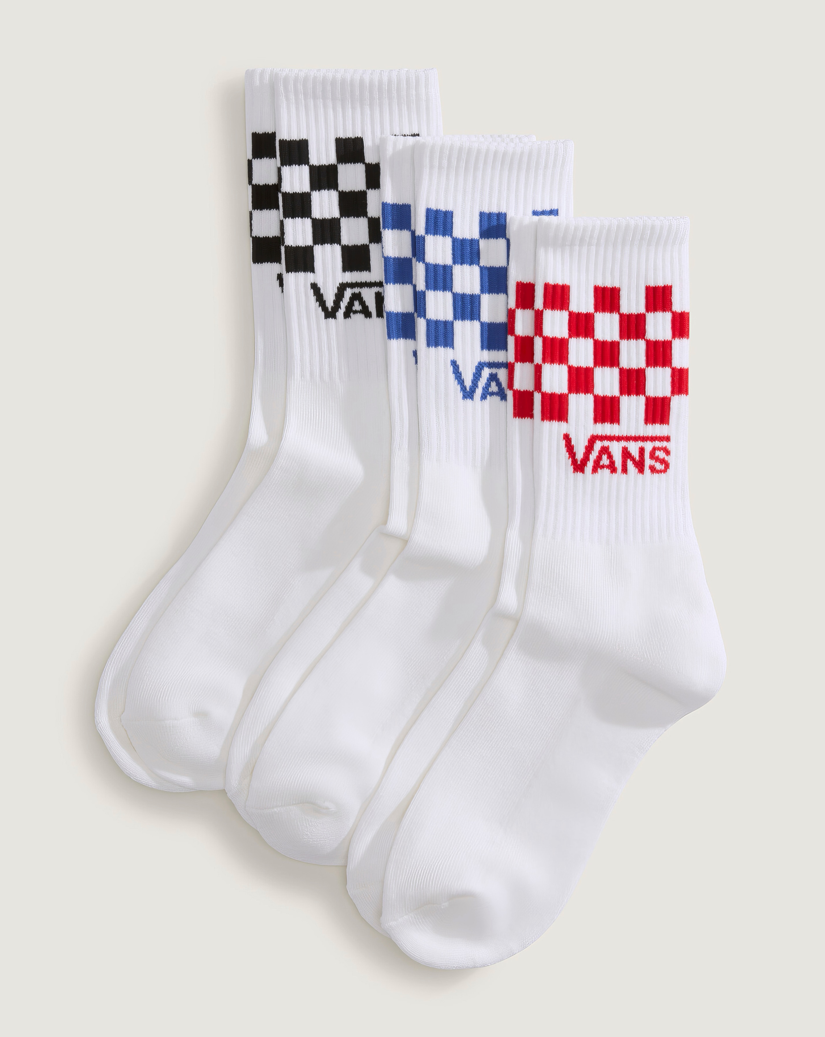 VANS Classic Check Crew 3Pk Socks