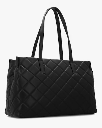 Valentino Bags Ocarina Black Diamond Quilt Tote Bag