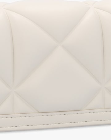 Love Moschino Mini Heart Logo Quilted Pillow White Cross-Body Bag