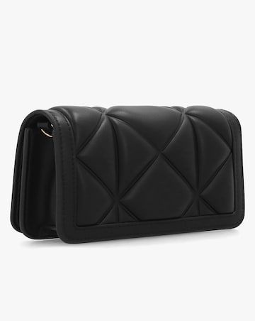 Love Moschino Mini Heart Logo Quilted Pillow Black Cross-Body Bag