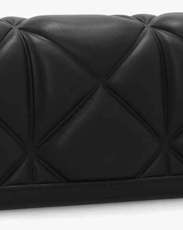 Love Moschino Mini Heart Logo Quilted Pillow Black Cross-Body Bag