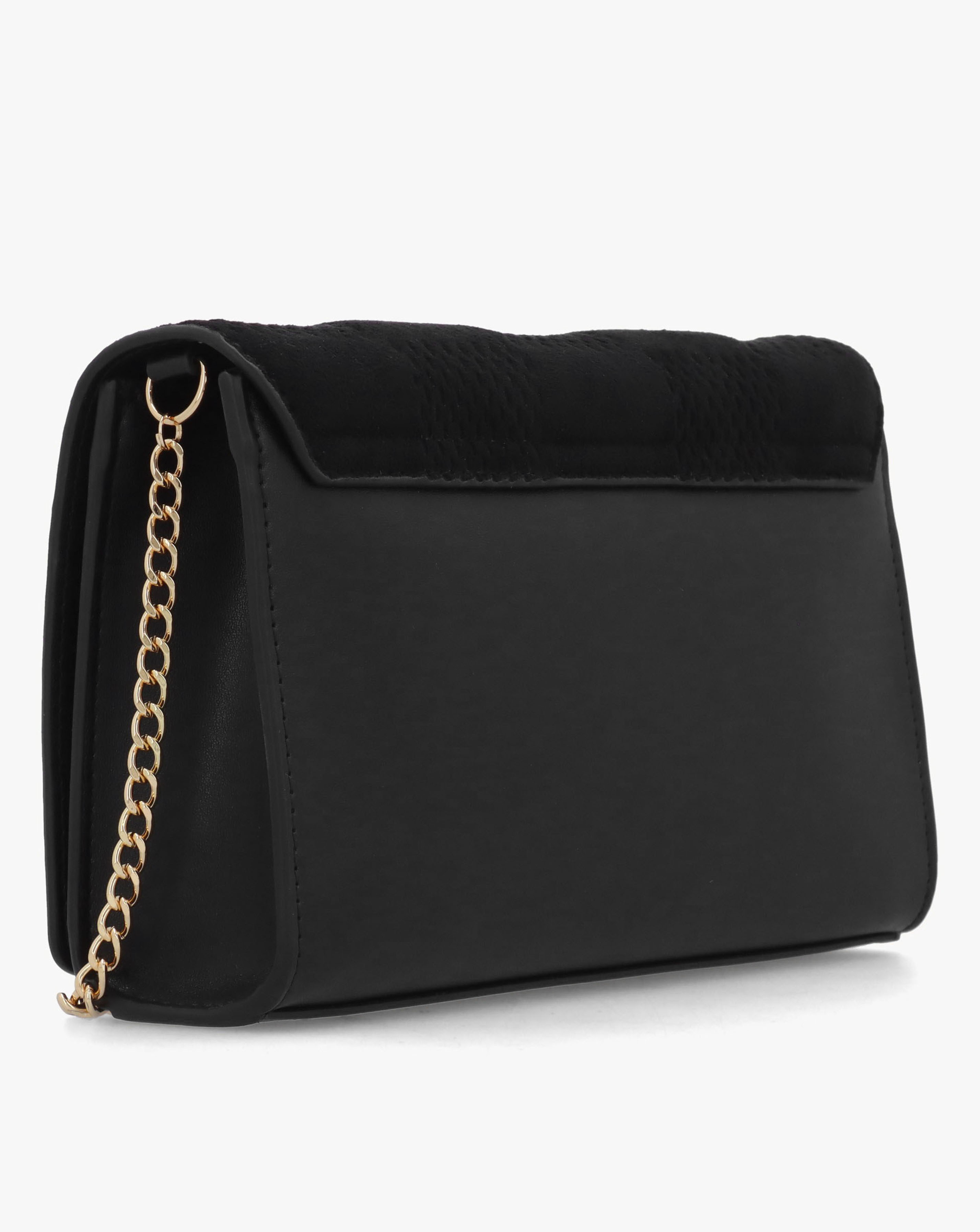 Love Moschino Mini Checkerboard Chain Black Shoulder Bag | JD Williams