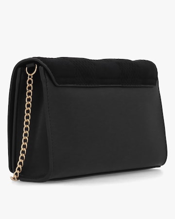 Love Moschino Mini Checkerboard Chain Black Shoulder Bag