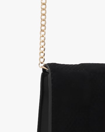 Love Moschino Mini Checkerboard Chain Black Shoulder Bag