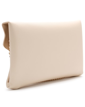 Valentino Bags Arpie Ecru Saffiano Envelope Pochette Bag