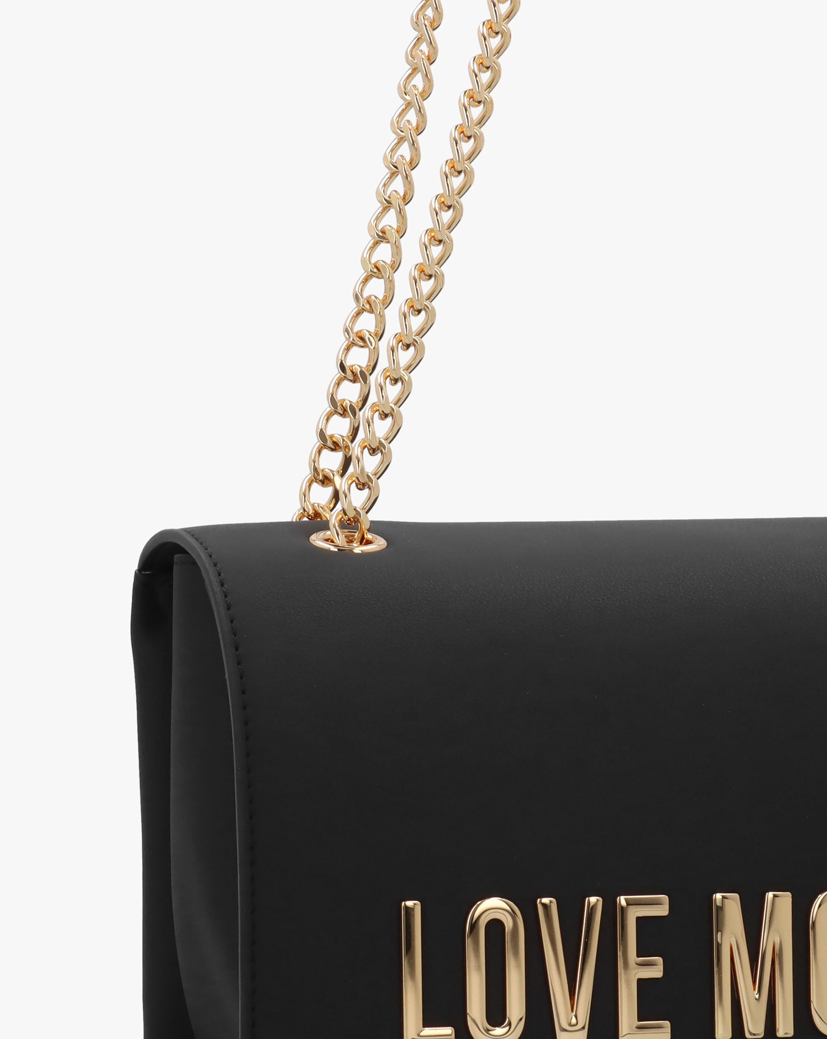 Love Moschino Bold Love Black Shoulder Bag | JD Williams