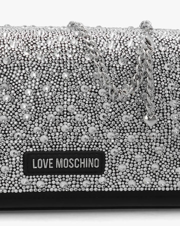 Love Moschino Glimmer Black Embellished Evening Bag