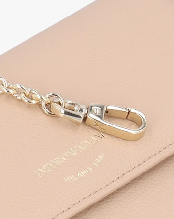 Emporio Armani Mini Nude Tumbled Leather Cross-Body Bag