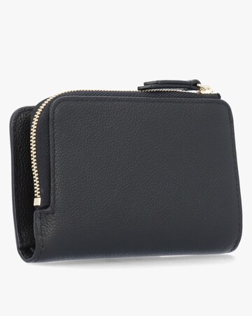 Emporio Armani Bifold Black Tumbled Leather Zip Around Wallet