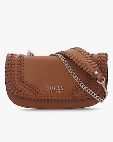 Guess Tatum Convertible Caramel Cross-Body Bag